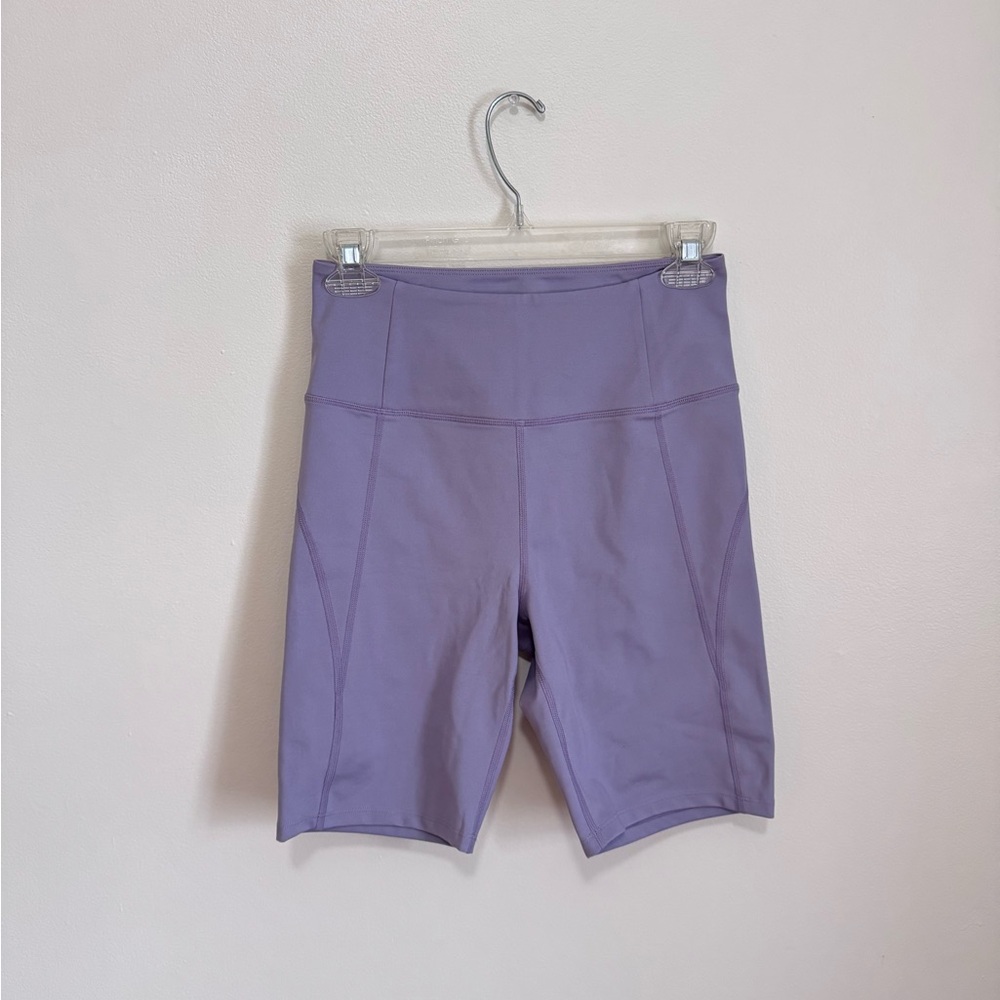 Girlfriend Collective Lavender Lilac Purple Biker Shorts | Size M - Women’s